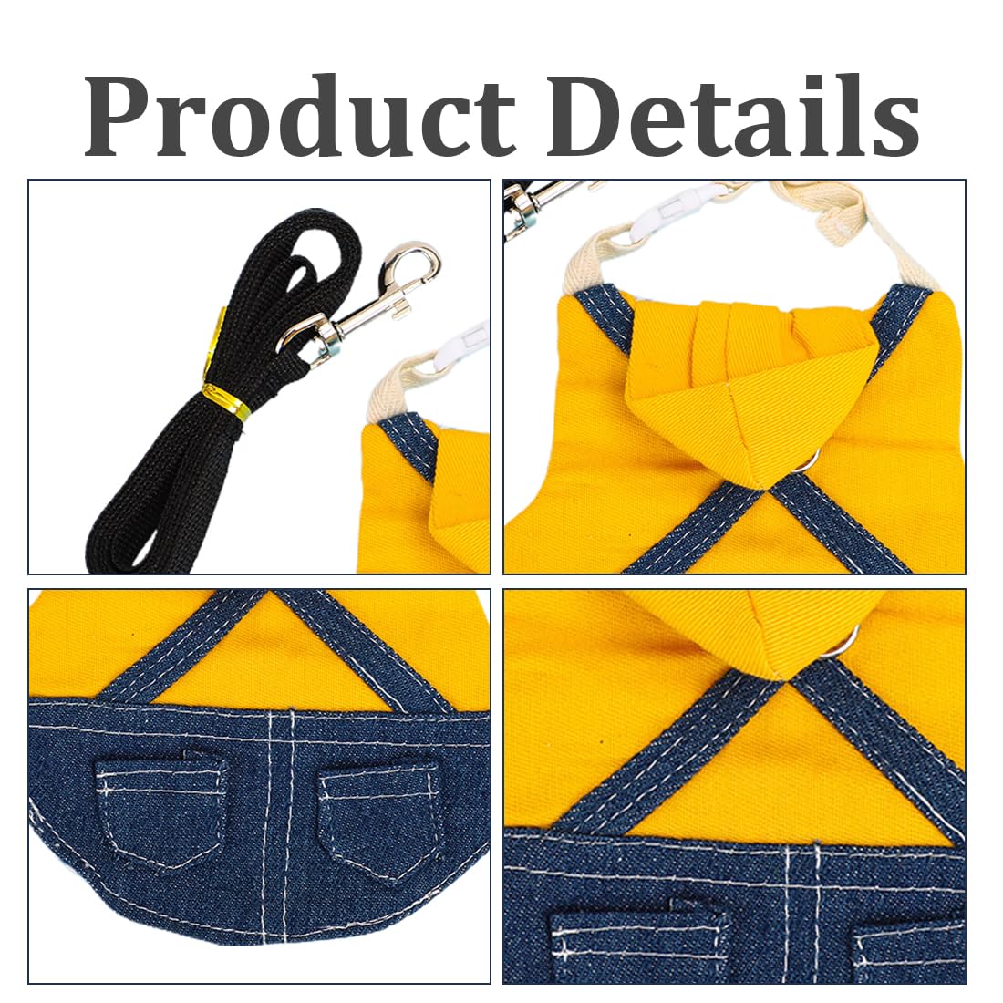 Imbracatura Per Conigli LEEQ | Gilet Morbido E Guinzaglio | Piccoli Animali - Foto 3