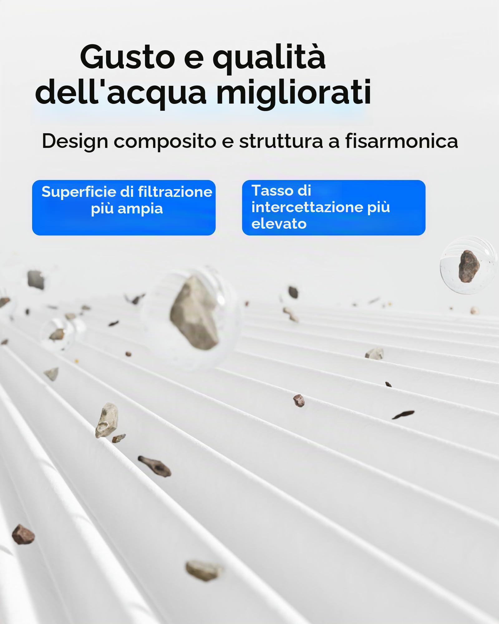 Waterdrop G5P700-CF Filtro per Sistema RO G5P700 | Durata di 6 Mesi, Sostituzione Facile, Lunga Durata, Filtro a Osmosi Inversa Sottolavello, senza Minerali Aggiunti