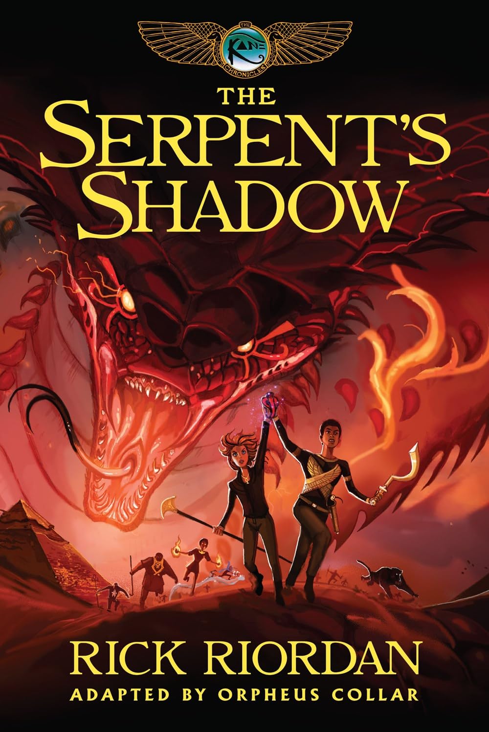 Kane Chronicles Graphic Novels 3 Books Collection Set By Rick Riordan (The Throne of Fire, The Serpent's Shadow, The Red Pyramid)