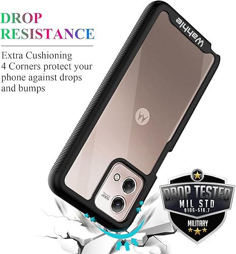 Miniatura 2 de wahhle Funda compatible con Moto G Stylus 5G 2023, protector de pantalla integrado, cuerpo completo, a prueba de golpes, ajuste delgado, funda