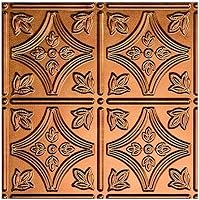 Vista 25 de FASÄDE Panel de techo adhesivo de vinilo decorativo de estilo/patrón tradicional 1 de 2 pies x 4 pies en fantasía de cobre (paquete de 5)
