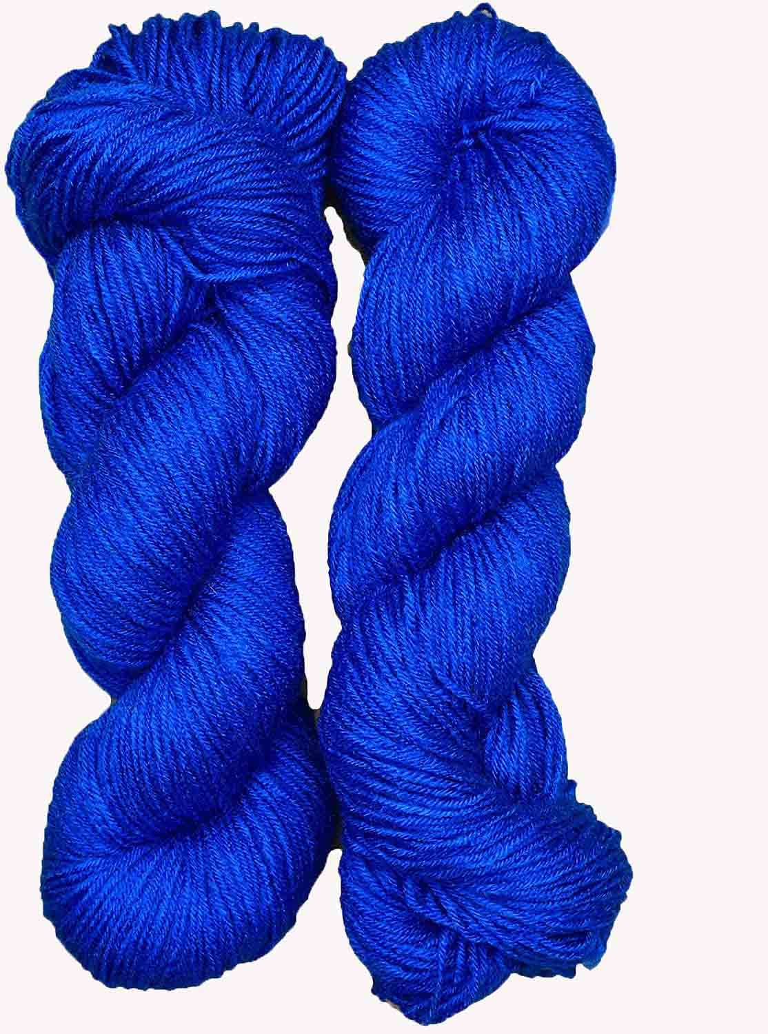 SIMI ENTERPRISE Brilon Deep Blue (500 gm) Wool Hank Hand Knitting Wool/Art Craft Soft Fingering Crochet Hook Yarn, Needle Knitting Yarn Thread dye SM-MNB