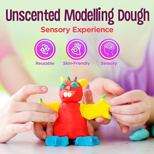 Miniatura 6 de Hygloss Products Dazzlin' - Masa de juego para modelar para niños, 1 libra, verde, 1 pieza