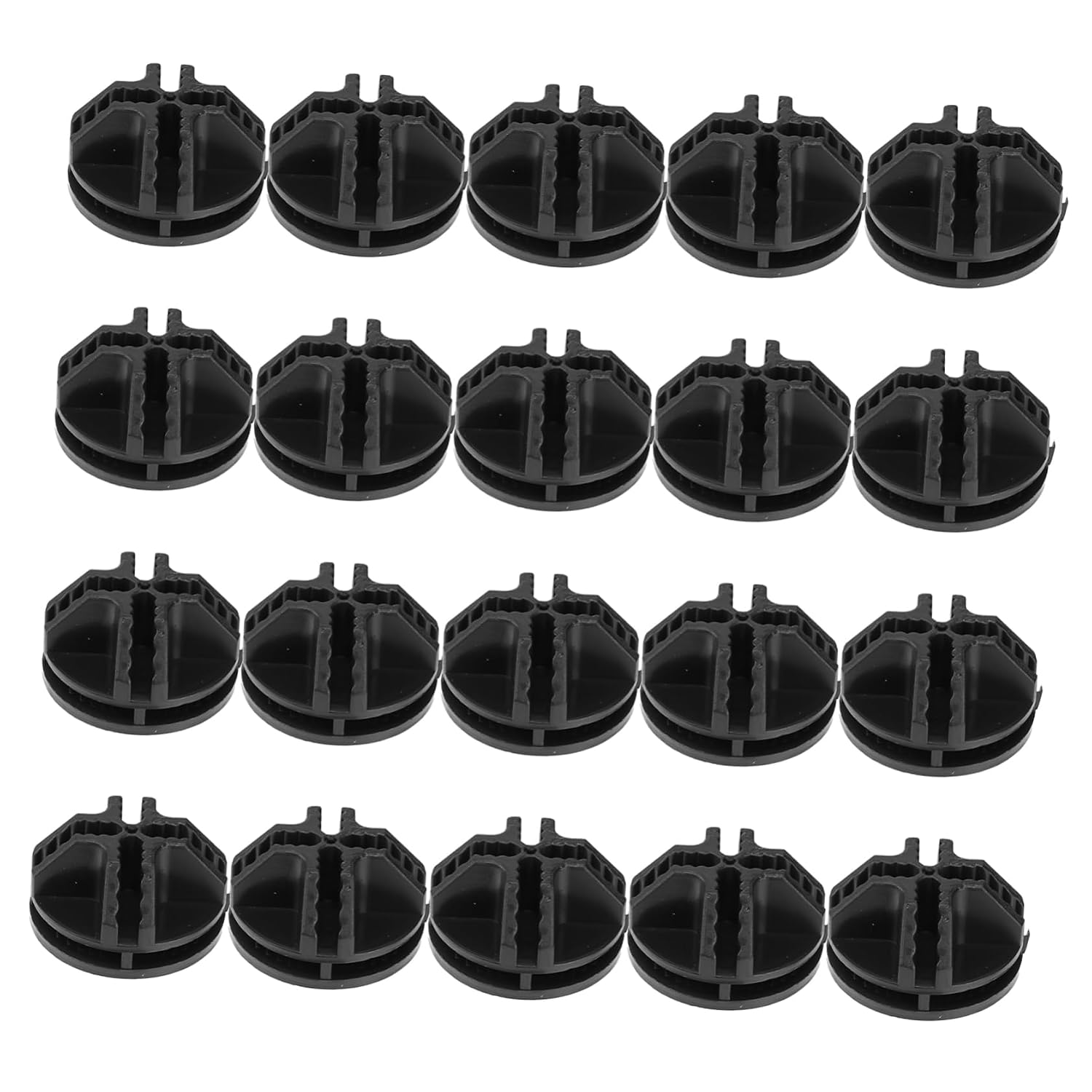 Luxshiny 20 Pcs ABS Plastic Connectors for Wire Cube Storage Shelves Modular Organizer Clips for Closet and Cabinet Easy to Assemble Suitable for Home Organization
