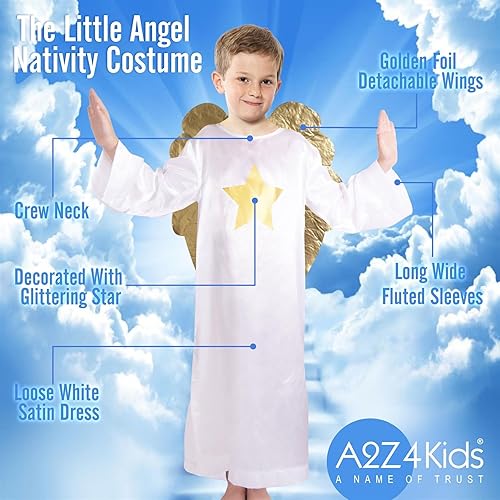 Miniatura 5 de Disfraz de ángel de Navidad para niños, disfraz de ángel de Navidad para niños, disfraz de ángel de Navidad