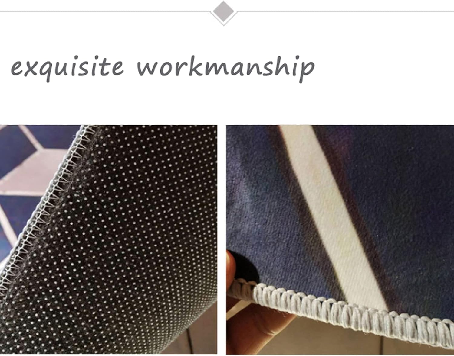 Home Office Chair Mat, Computer Gaming Rolling Chair Mat, Anti-Slip Low Pile Floor Mats for Hardwood Floor, 47" Round Pattern Floor Protector Mat