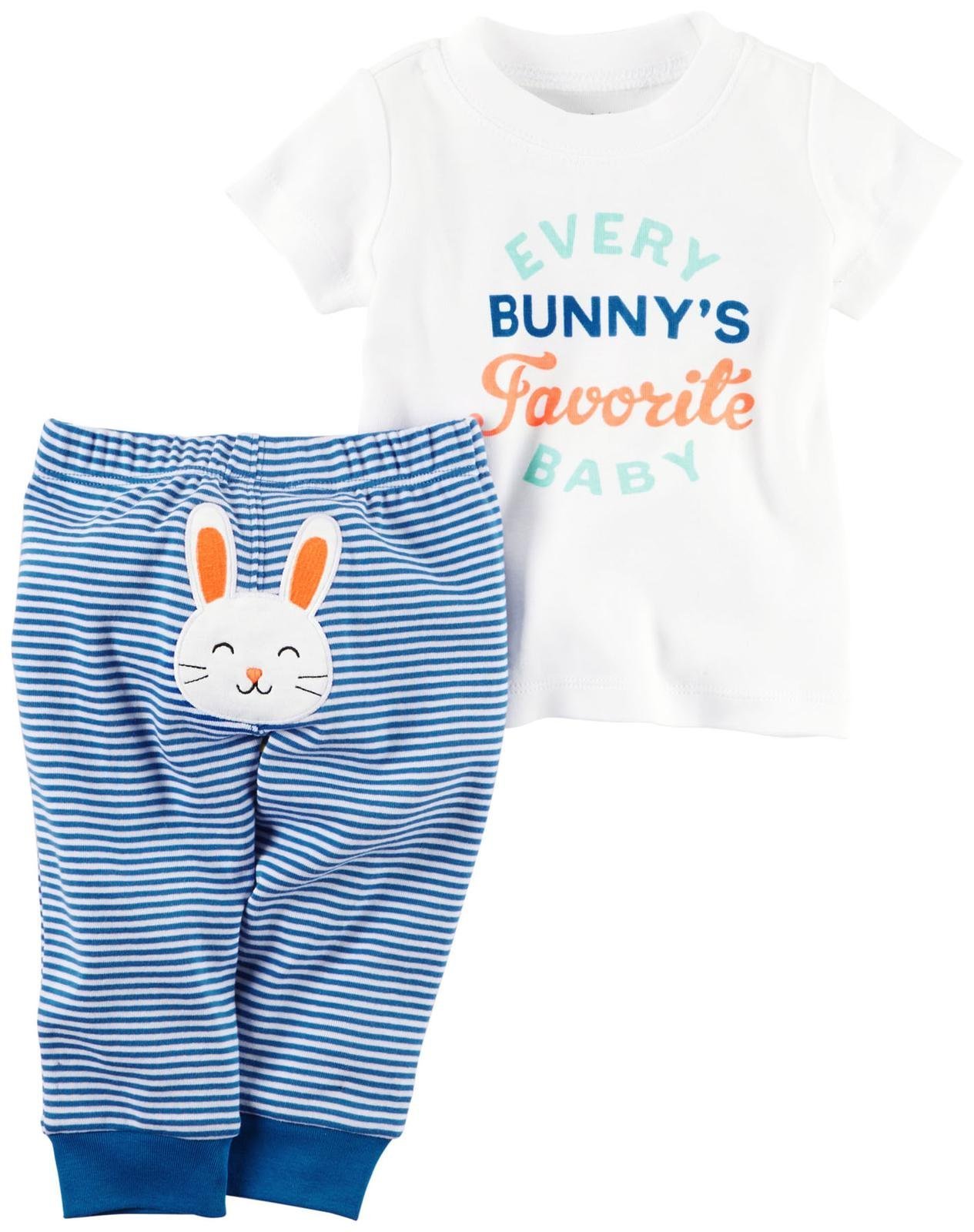 Carter de bébé garçon layette – Ensemble de 2 pièces (bébé) – Beau - blanc - nouveau née