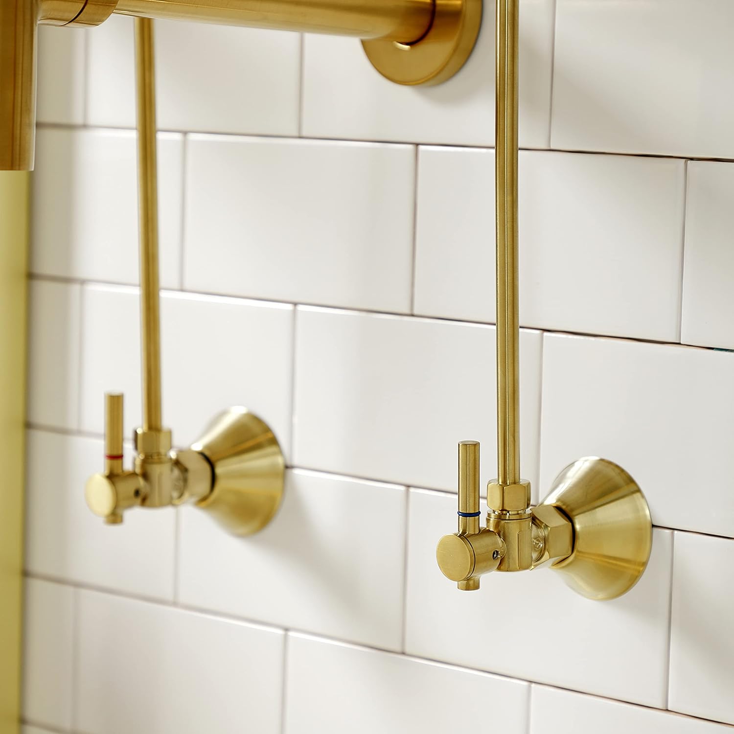 Kingston Brass CC43107DLLKB30 Trimscape Modern Plumbing Sink Trim Kit with Bottle Trap in Brushed Brass