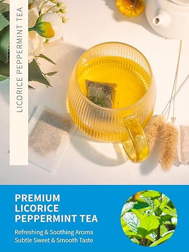 Vista 58 de TeeLux Mugwort Tea Bags - Té de hierbas de artemisa seca natural, sin cafeína, 40 bolsas de té