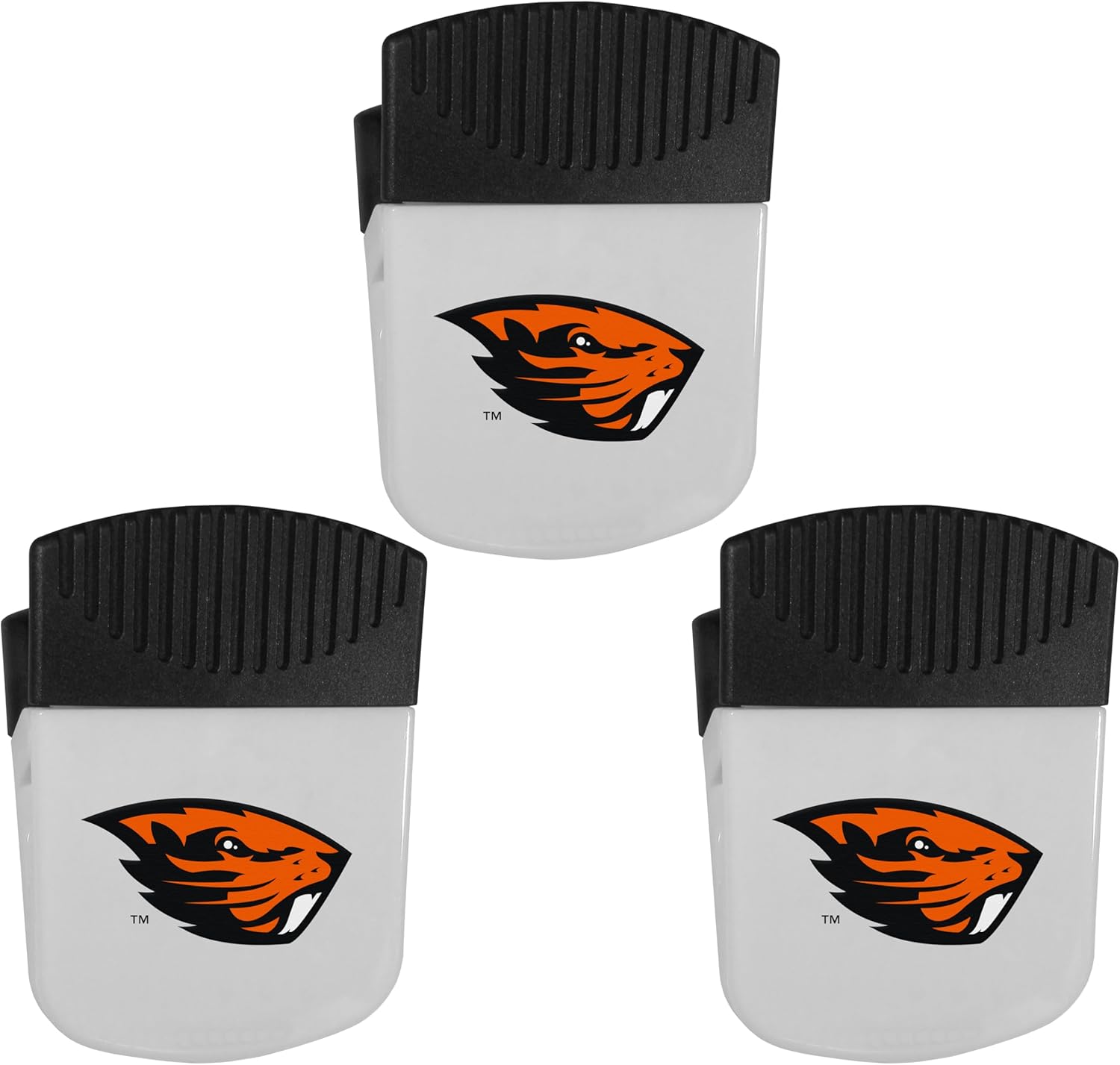 Siskyou Sports NCAA Oregon State Beavers Chip Clip Magnets, 3pk One Size, White