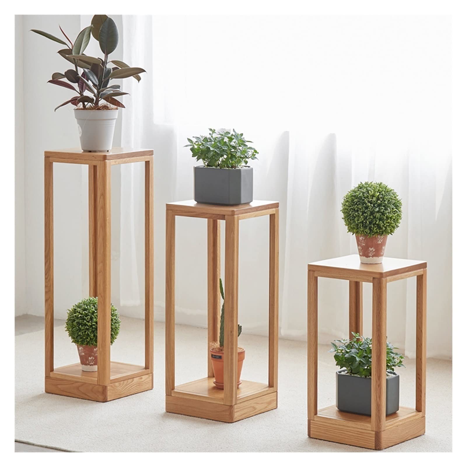 Wooden Vase Aquarium Wooden Vase Base Plant Display Stand Flower S 