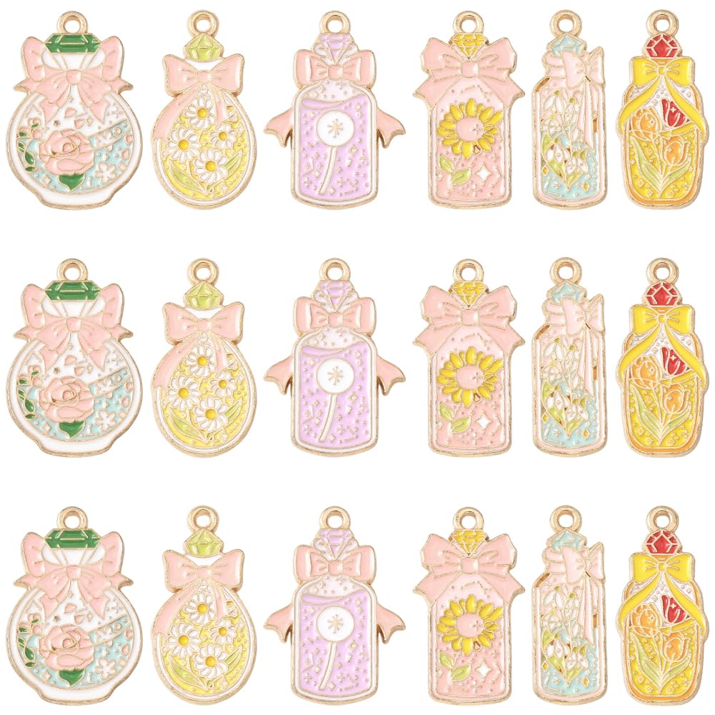 Breloques nœud en émail SUNNYCLUE pour création de bijoux DIY et boucles