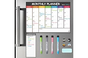 Pubell Dry Erase Calendar Whiteboard for Refrigerator