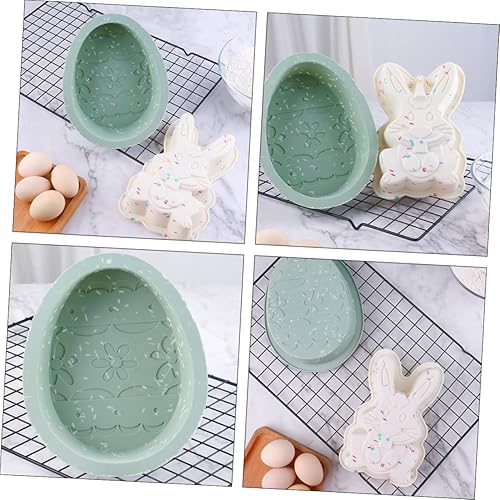 Miniatura 6 de Zerodeko Silicone Cake Mold Dessert Molds Easter Bunny Chocolate Mold Cupcakes Easter Bunny Mold Molde De Para