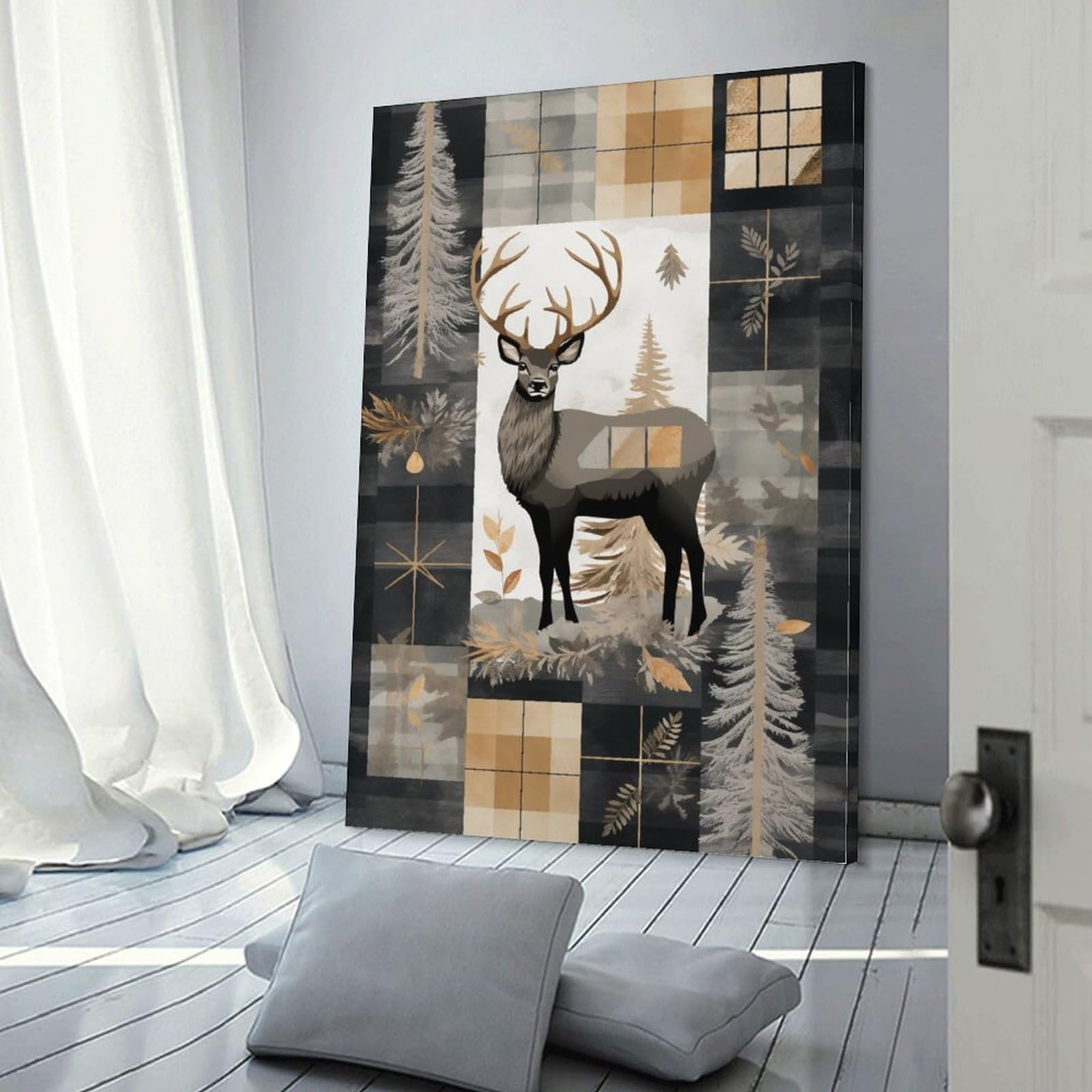 Arte De Pared De Metal De Luna Y Lobo, Decoración De Pared De Lobo De Metal, Arte De Pared De Lobo Aullador, Arte De Pared De Vida Silvestre, Silueta De Lobo