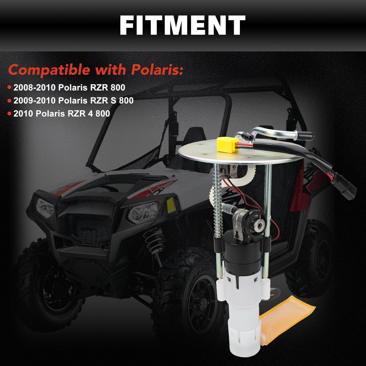 USTAR Fuel Pump Assembly Compatible with Polaris RZR 800 EFI EPS LE 2008-2010 Replaces# 47-1019 24-71019