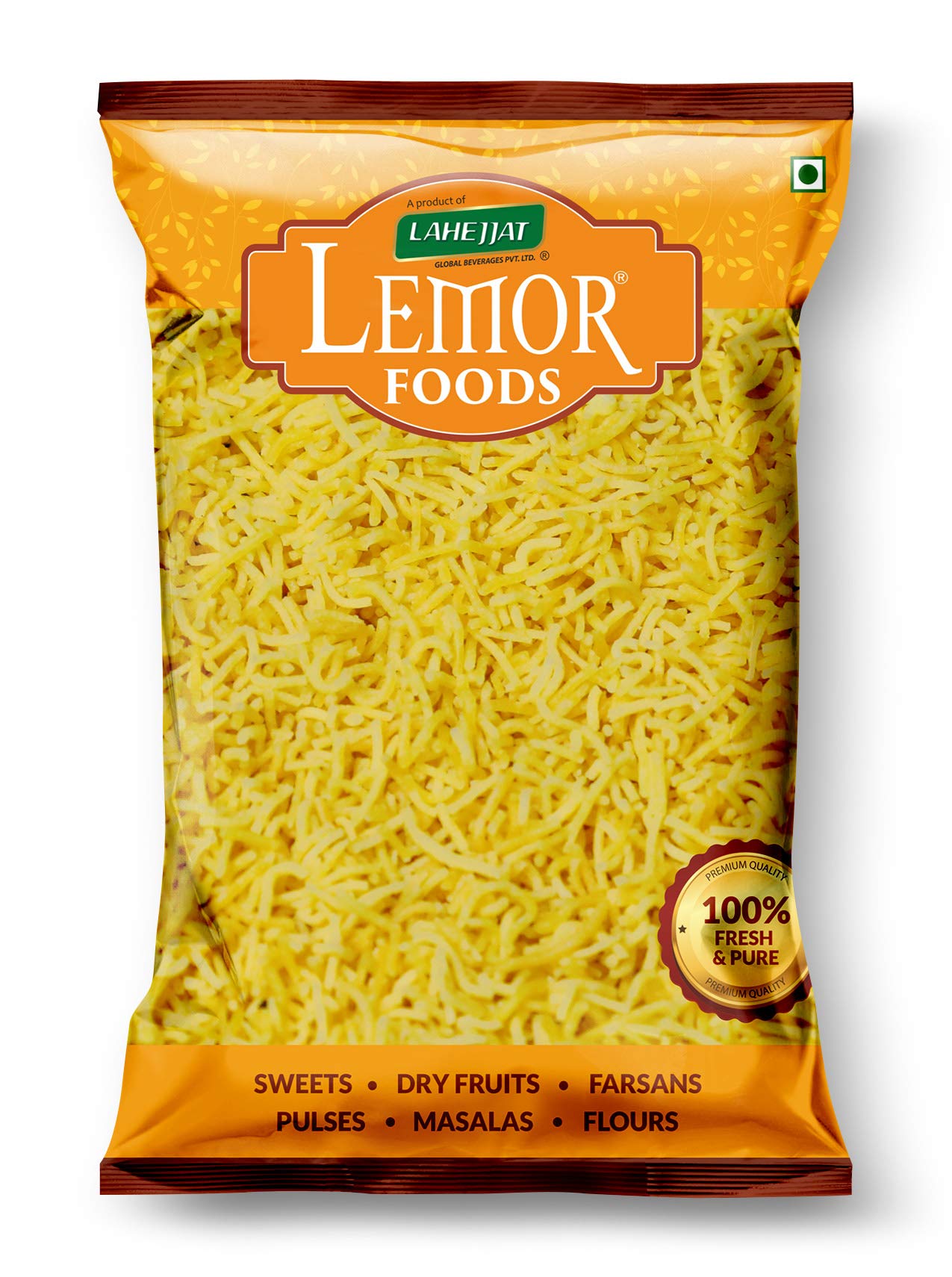 Sponsored Ad - Lemor Nylon Sev (400 Gms, 2 Packets of 200 Gms Each) | Pure Besan Namkeen Snacks for Foodie Indians |