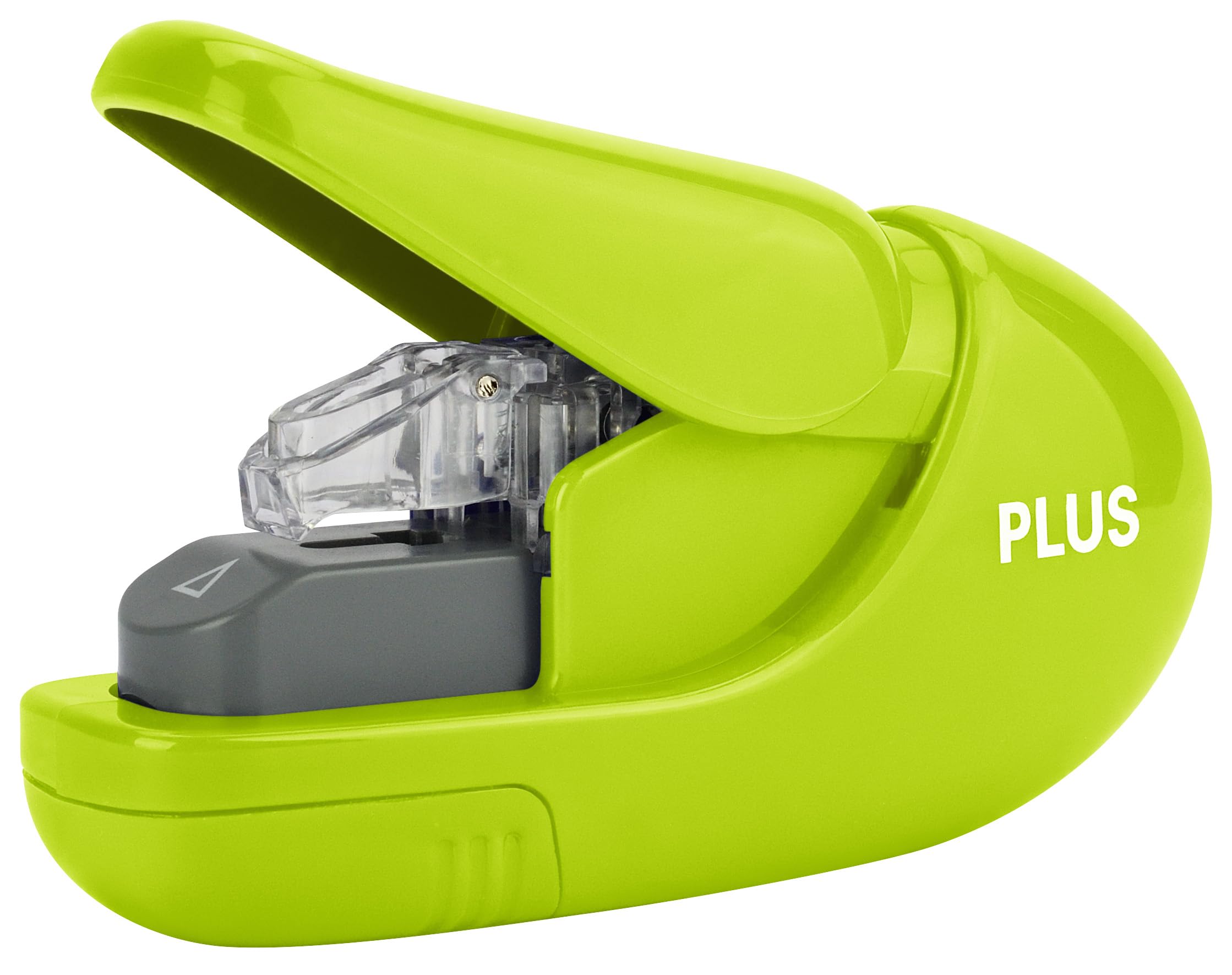 PLUS Japan, Staple-Free Stapler Green, 5 Sheet Capacity, 1 Piece Pack (1 x 1 Stapler)