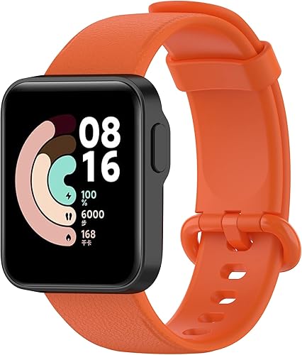 Vista 4 de BabyValley Correas de repuesto compatibles con Xiaomi Mi Watch Lite/Redmi Watch 1, correa deportiva de silicona ajustable de repuesto para Xiaomi Mi