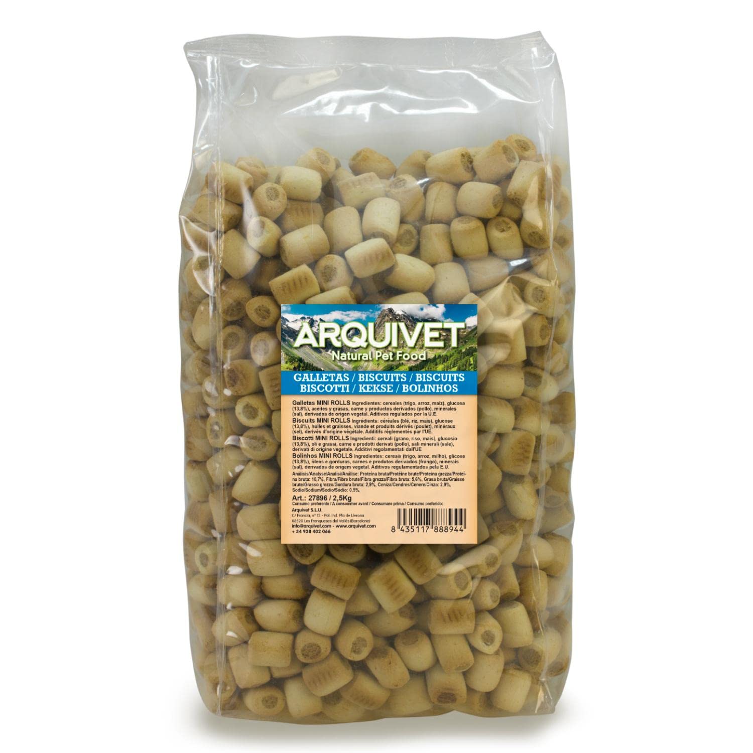 Arquivet, Biscuits Hundekekse, Mini Rolls, 200 g