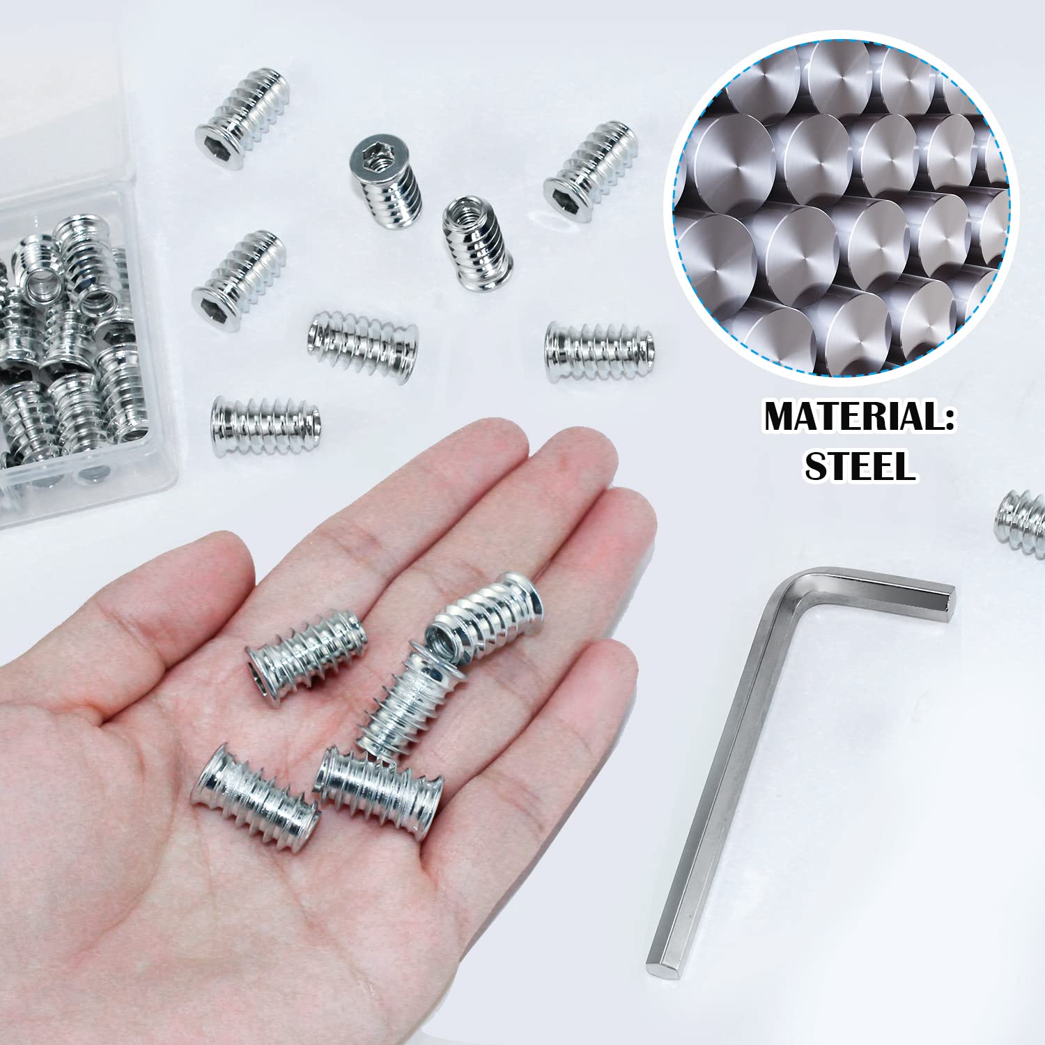 Kit Di 6-32 X 1/4 Viti In Ottone Con Boccola Filettata A Punta Tazza – ASMC Industrial (Pollice)