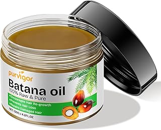 Batana Oil for Hair Growth Dr. Sebi Organic, Raw Batana Oil for Hair Growth, Promotes Thickness for Men & Women,Prevent Ha...