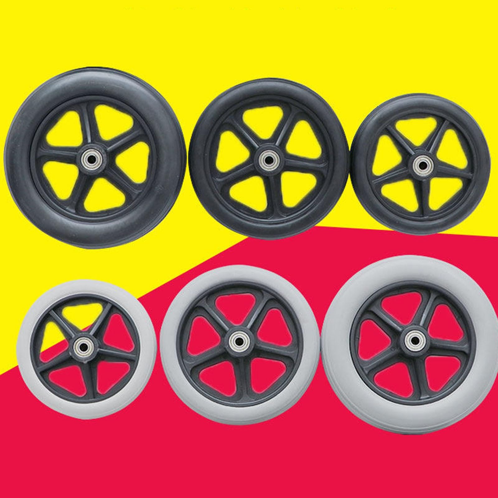 Rollstuhl-Vorderradzubehör PVC-Räder