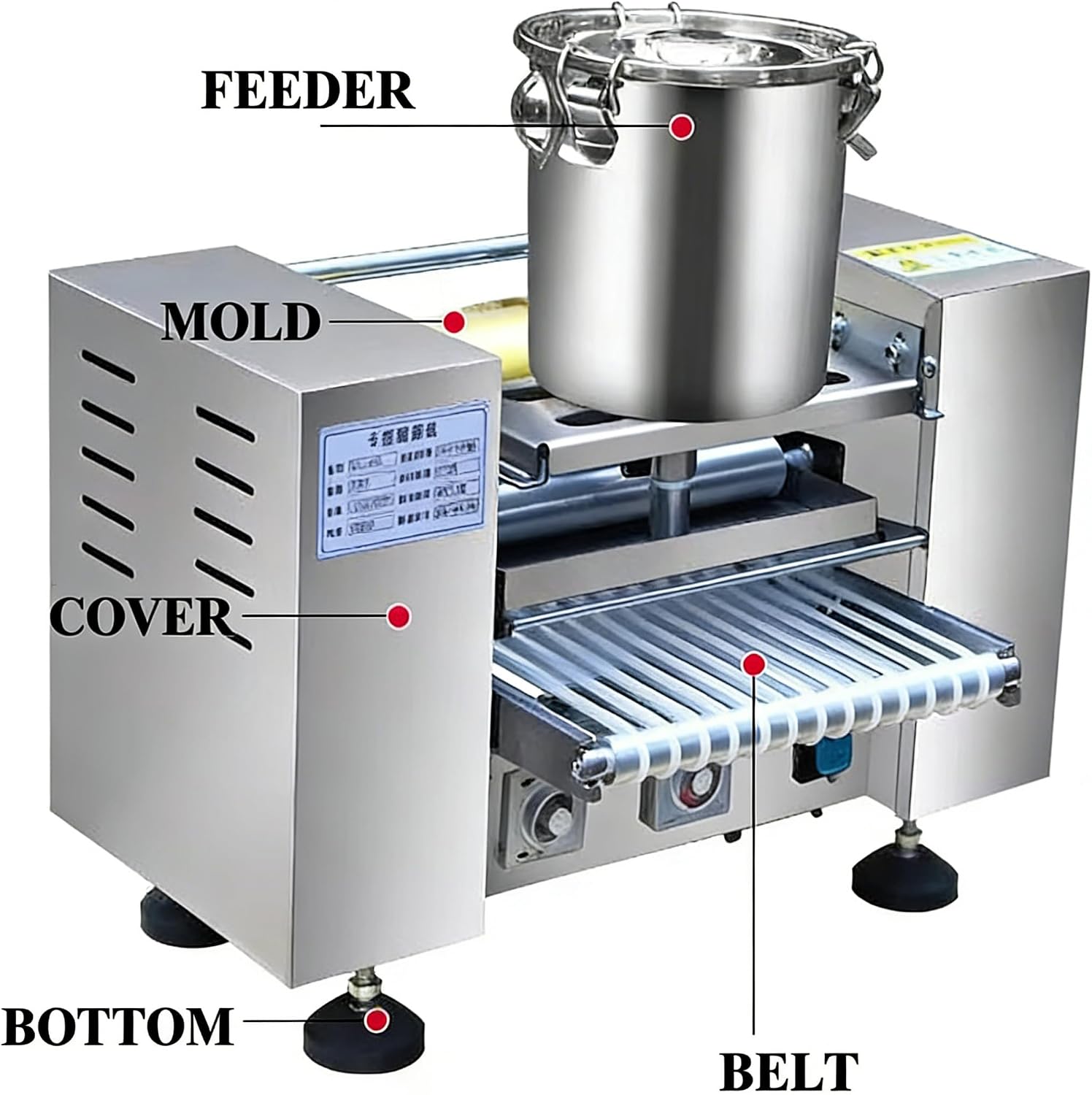 Commercial Egg Skin Maker, Automatic Crepe Cake Machine, Adjustable Temperature for Bakery, Cafe & Restaurant