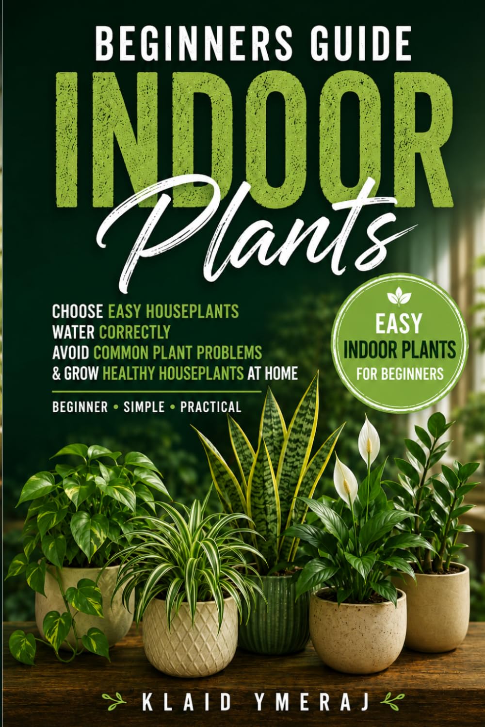 Beginners Guide Indoor Plants: Simple Houseplant Care for Beginners to Choose Easy Indoor Plants, Water Correctly, Avoid Common Plant Problems, and Grow Healthy Houseplants at Home