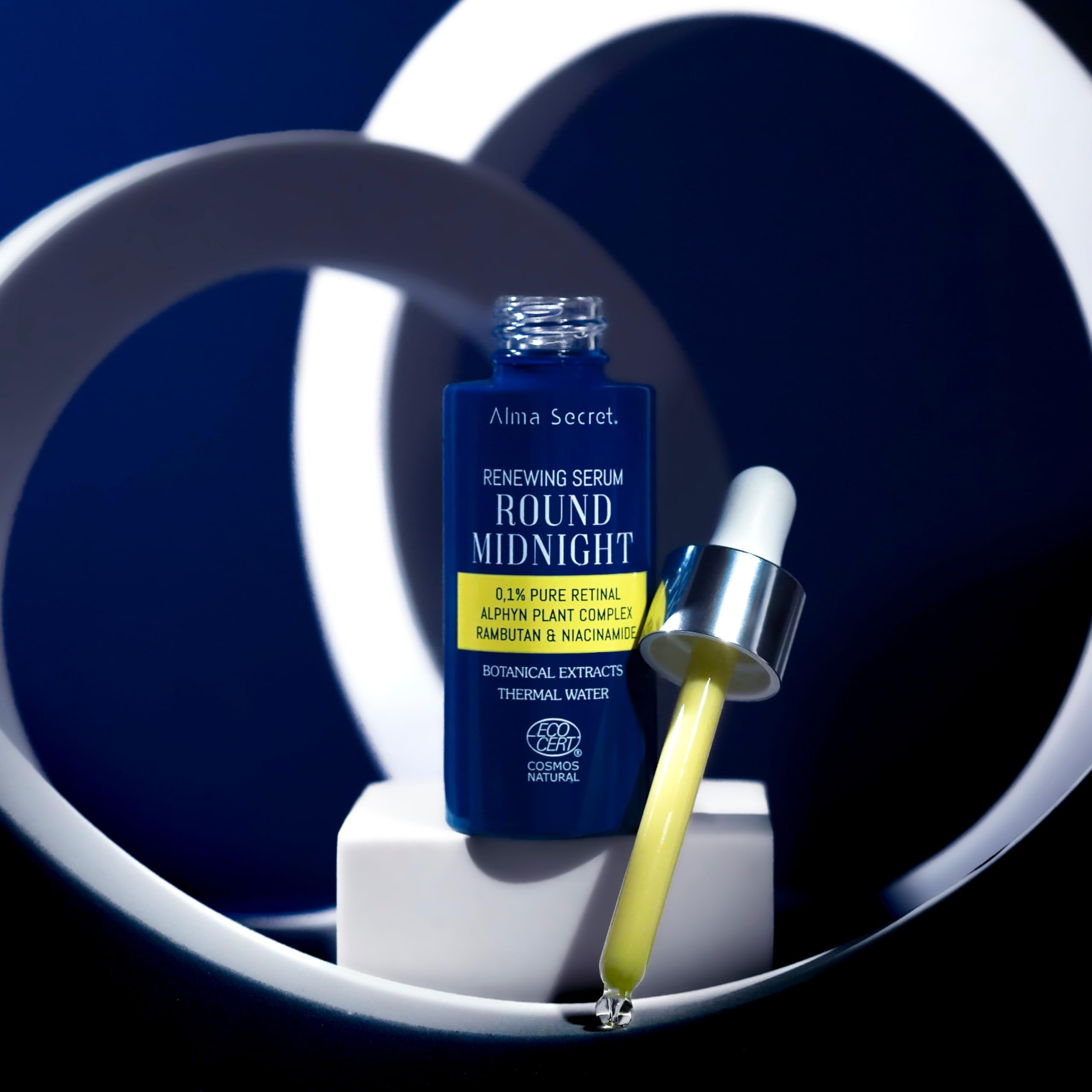 Alma Secret | Sérum Visage au Retinal Pur – Anti-rides, Anti-taches, Illuminateur et Hydratant à la Niacinamide et au Ramboutan – Vegan, Cruelty Free – Soin Anti-Âge de Nuit (Concentration 0,1%)