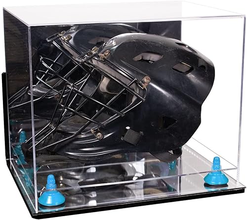 Miniatura 33 de vitrina de acrílico tamaño real casco fútbol americano.