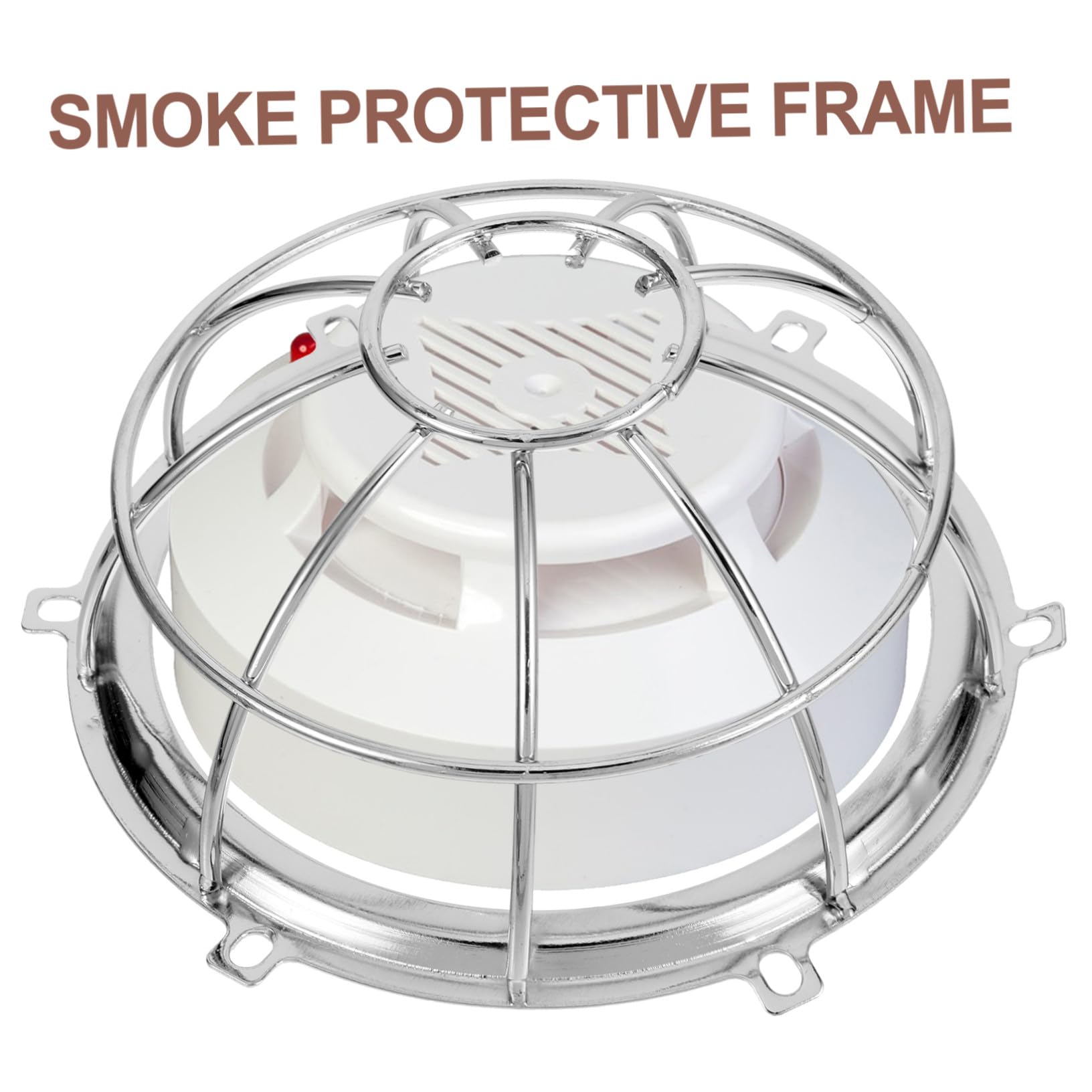 Mikinona 7 Piezas Protector Metálico para Detectores de Incendios Resistente para de Humo Diseño y Duradero para Edificios y Hogares