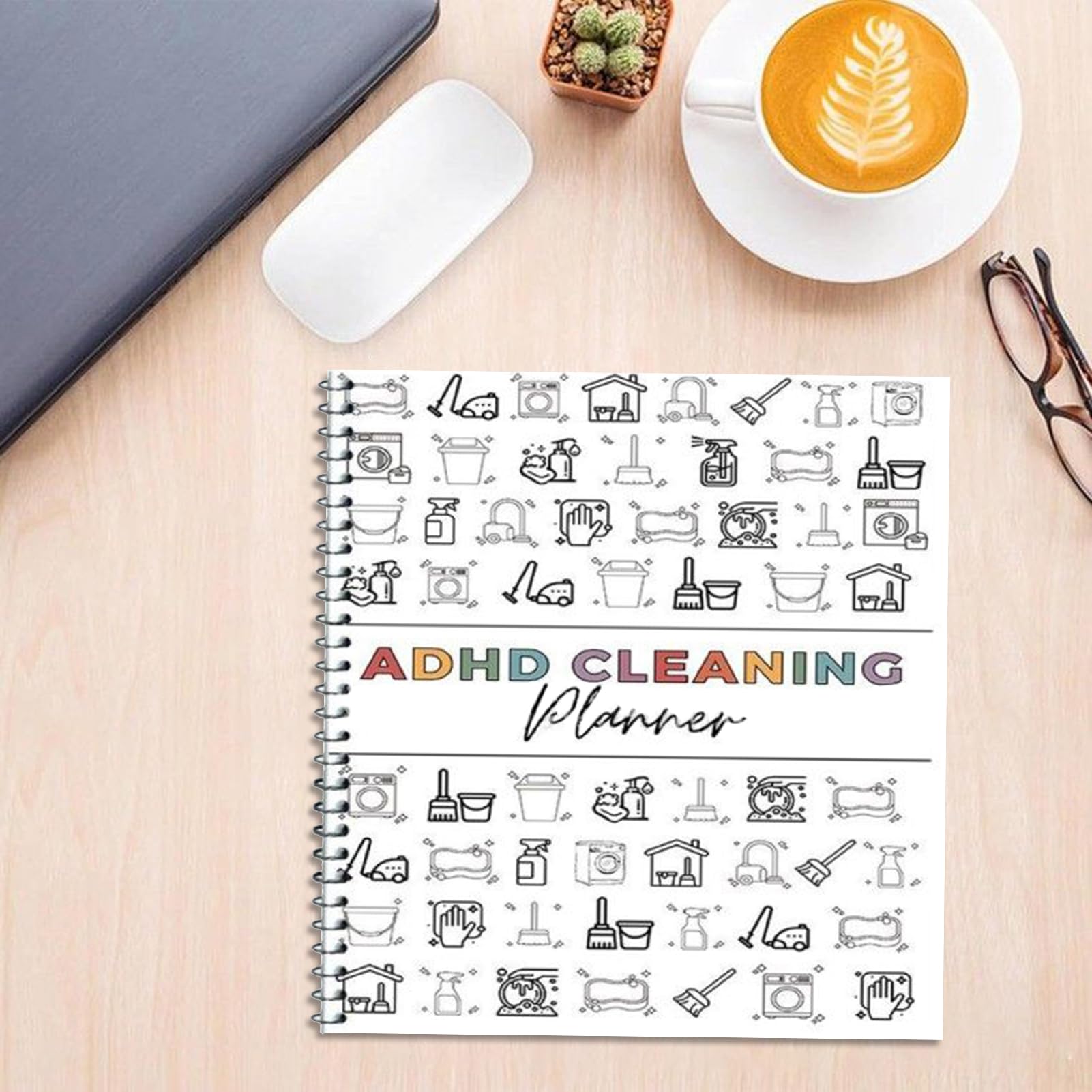 ADHD schoonmaakplanner, reinigingsschema en checklist notitieboek voor