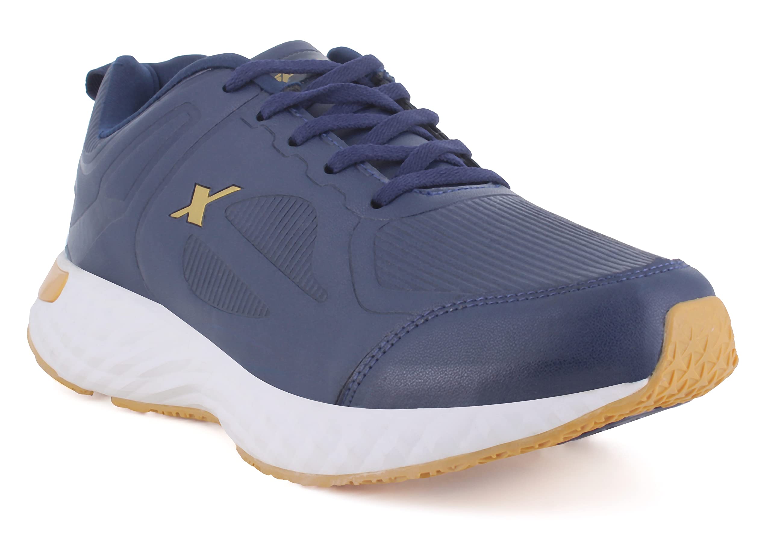 SPARX Men SM-735 Navy Gold Sports Shoes (SX0735GNVGO0006) (B0BHDRDTFS) Amazon Price History, Amazon Price Tracker