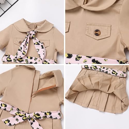 Miniatura 6 de IBTOM CASTLE Conjunto de ropa de primer cumpleaños para niña, camiseta de manga corta + pantalones cortos con volantes + diadema de princesa pastel