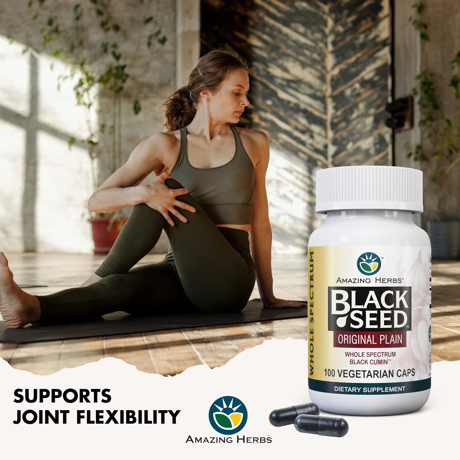 Amazing Herbs Whole Spectrum Black Seed Oil Capsules - 100 Count, 475mg — Amazon image 7