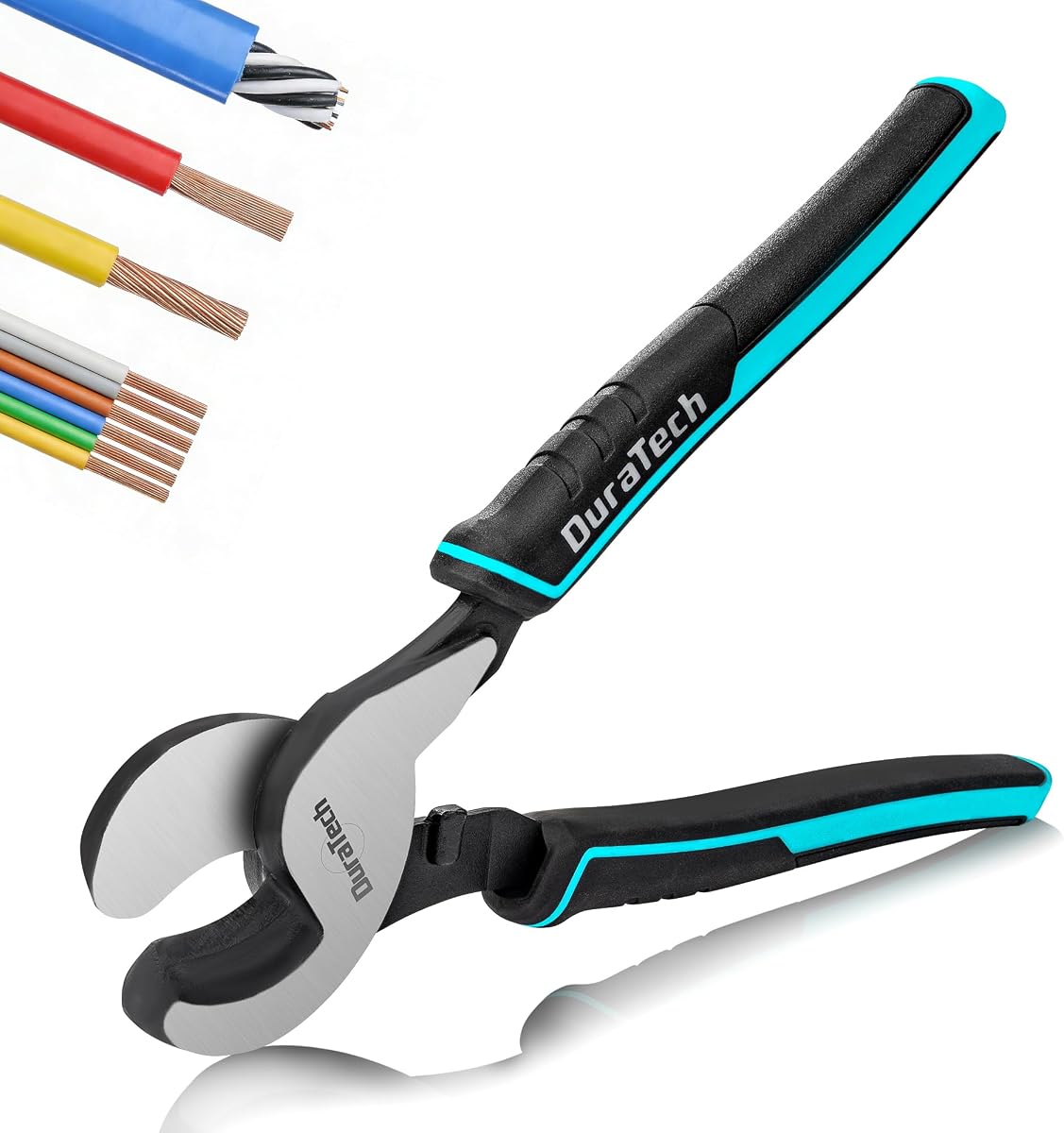 9.5" Cable Cutters Heavy Duty, Wire Cutters | High Leverage Cable Cutter, For Aluminum, Copper, and Communications Cable