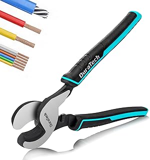 9.5" Cable Cutters Heavy Duty, Wire Cutters | High Leverage Cable Cutter, For Aluminum, Copper, and Communications Cable