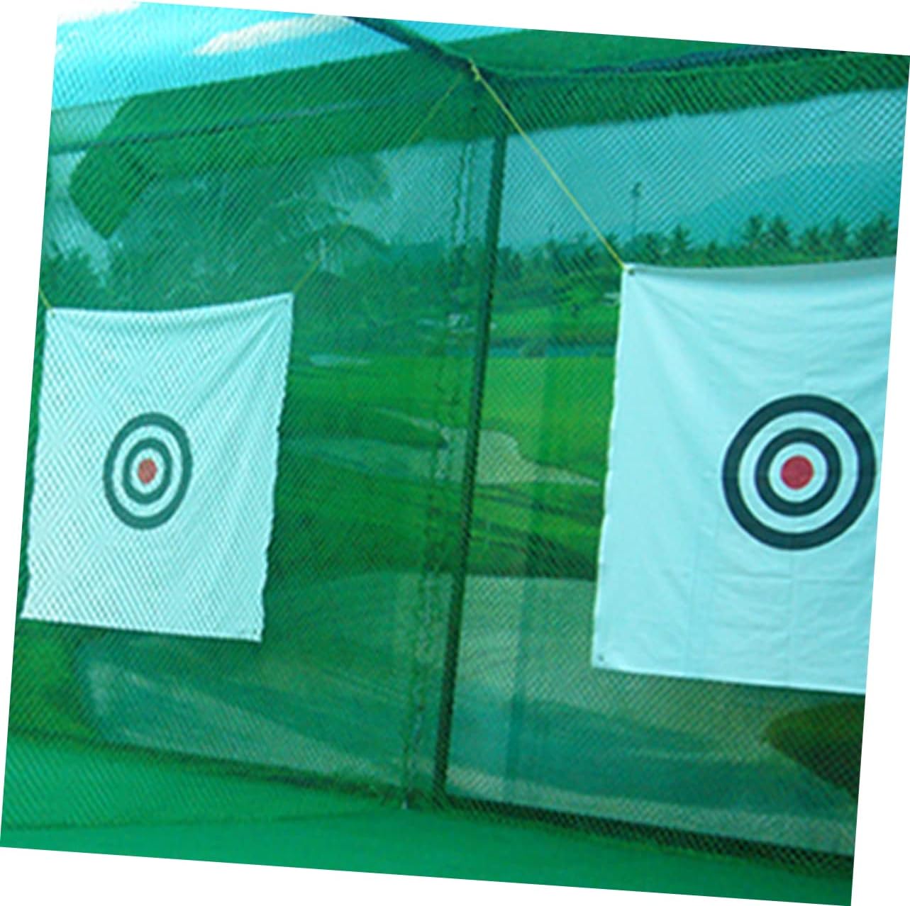 GANAZONO 1Pc Foldable Golf Hitting Net Training Set Durable Thick Canvas Practice Cloth for Backyard Games and Family Gatherings Easy to Store and Transport