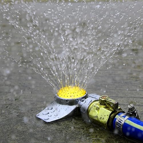 Miniatura 7 de Uranshin - Aspersor circular de metal, 1 unidad, cabezal de rociador de 360 grados para manguera, rociadores de jardín pequeños de hasta 30 pies de