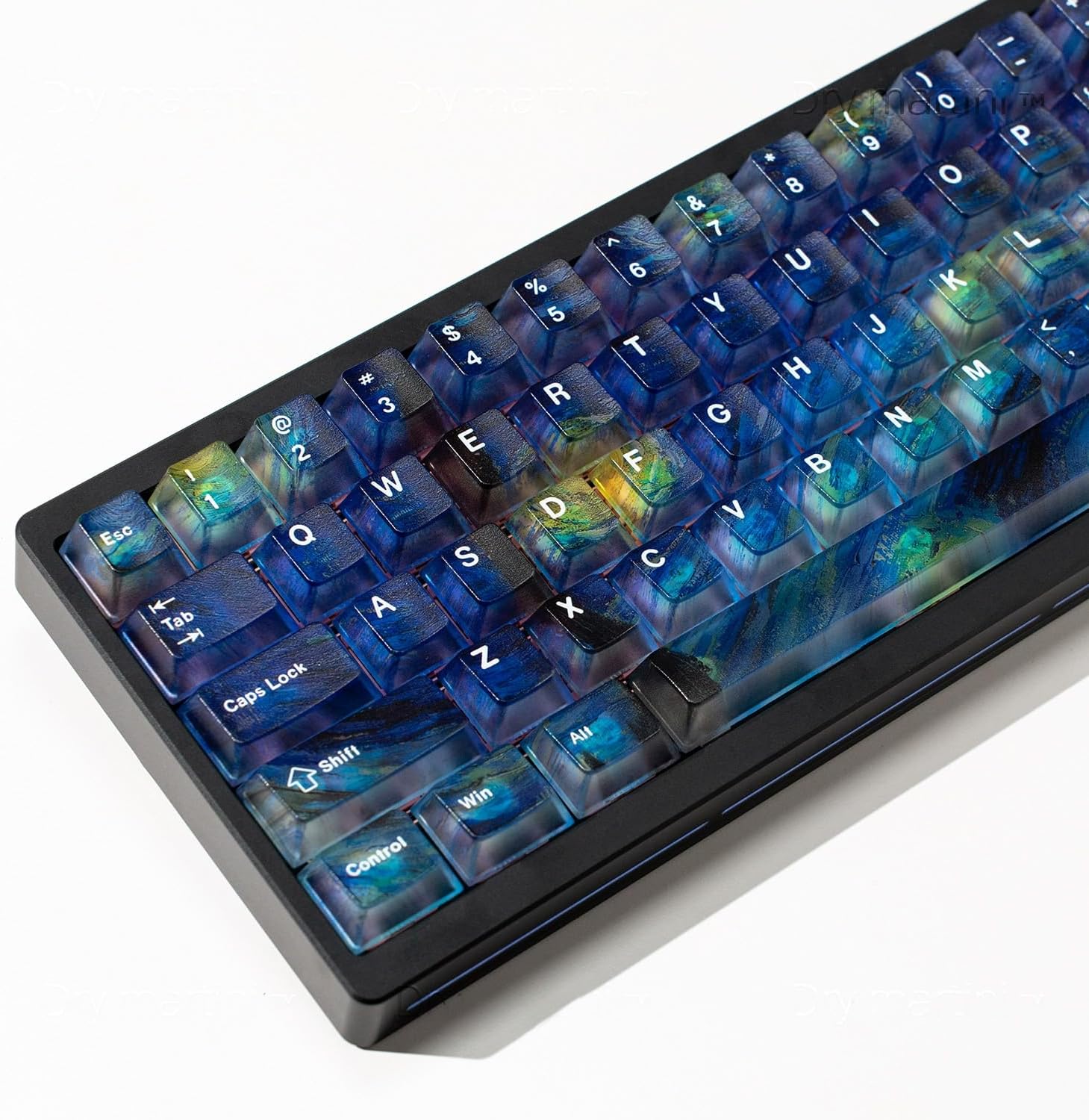 Cherry Profile Keycaps for Mechanical Keyboard - 119 Key Gradient Blue Keycap Set, Matte Finish, for Cherry MX Switches