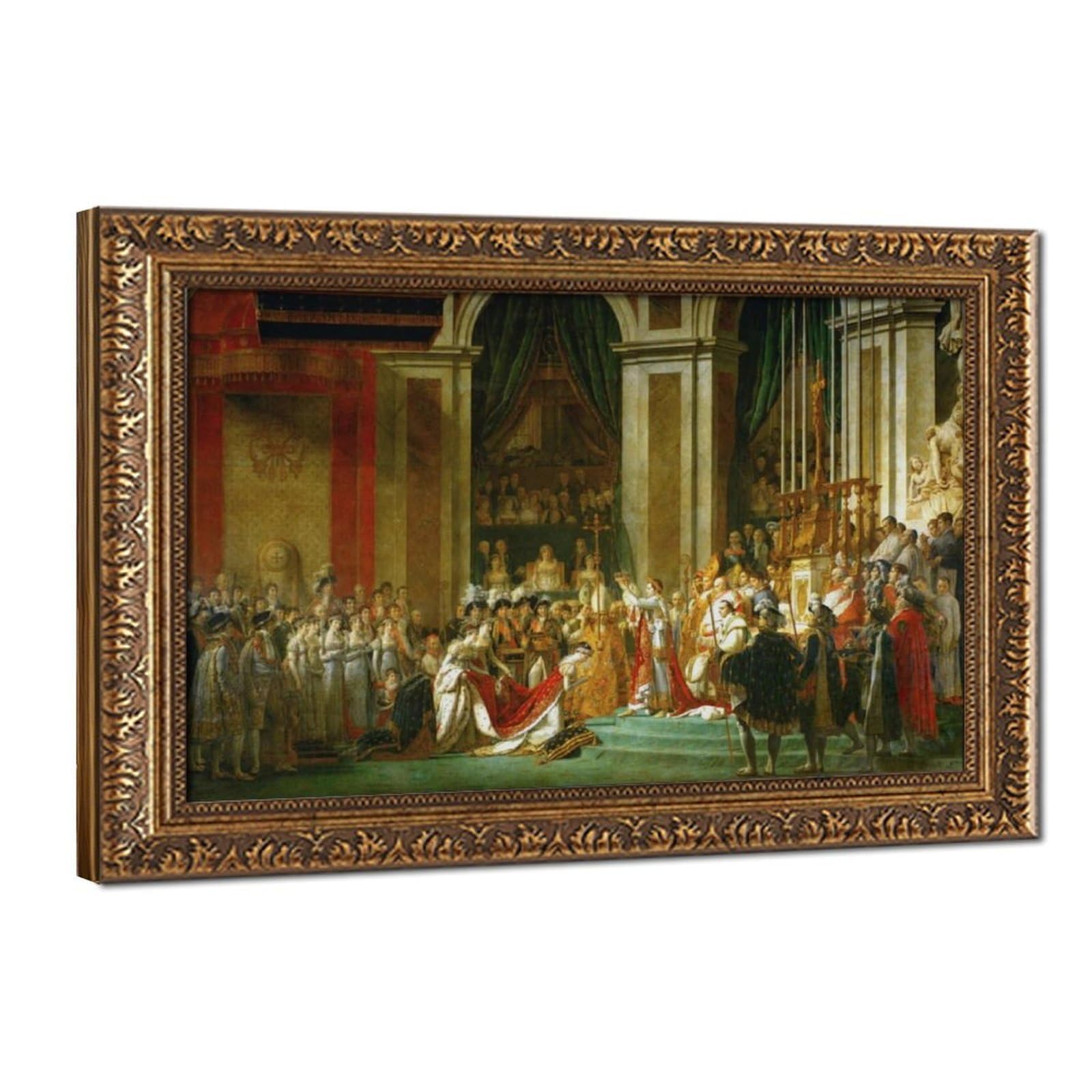 WCYB Jacques Louis David The Consecration of The Emperor Napoleon And The Coronation of The Empress Josephine Prints Posters Canvas Deco Paintings Wall Art