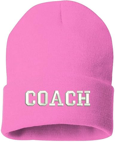 Coach Embroidered Beanie Cuffed Cap 