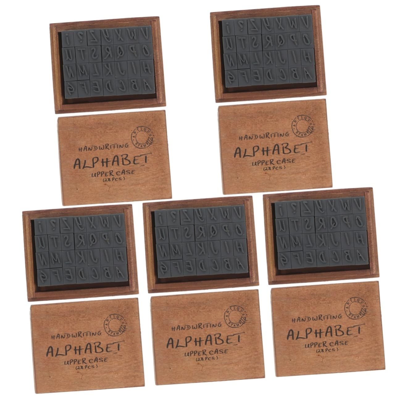 Lurrose 5 Set Sigillo Di D'epoca Adesivi Timbri Per Lettere Per Argilla Fondente Timbri Chiari Timbro Di Sapone Francobolli Per Sempre Fabbricazione Eventi Fatto Etichetta Di Legno