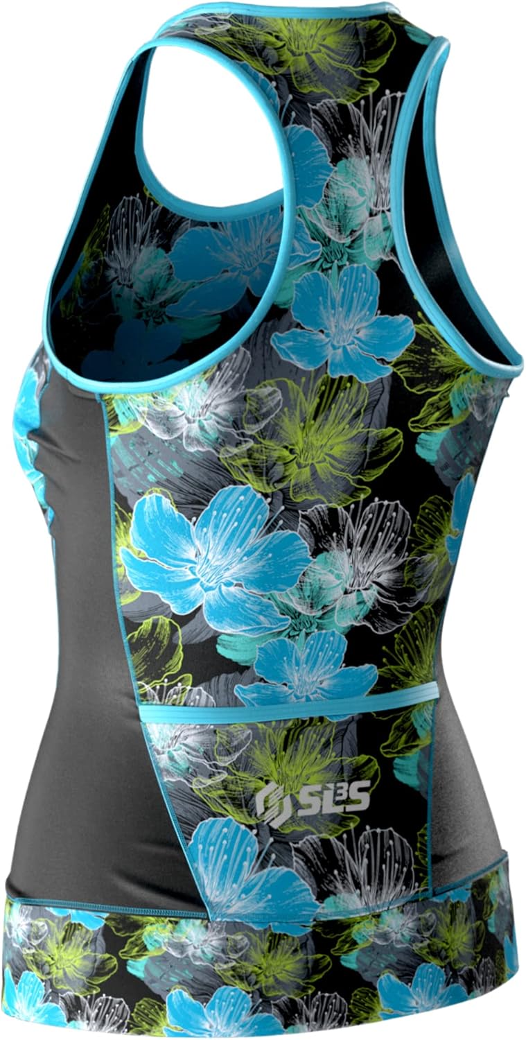 SLS3 Triathlon Top Women - Sleeveless Tri Top Women - Comfortable & Great Fit Triathlon Shirts or Singlet, No Shelf Bra - Image 3