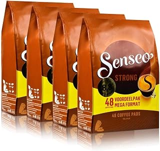 Senseo Dark / Strong Roast, Pack of 4, 4 x 48 Coffee Pods (192 Pads)