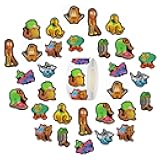 500pcs Italian Brainrot Roll Stickers for Kids, Tralalero Tralala or Tung Tung Tung Sahur Sticker of Waterproof Vinyl for Laptop Water Bottle Phone Case, Home Activity or Class Prizes Party Favors