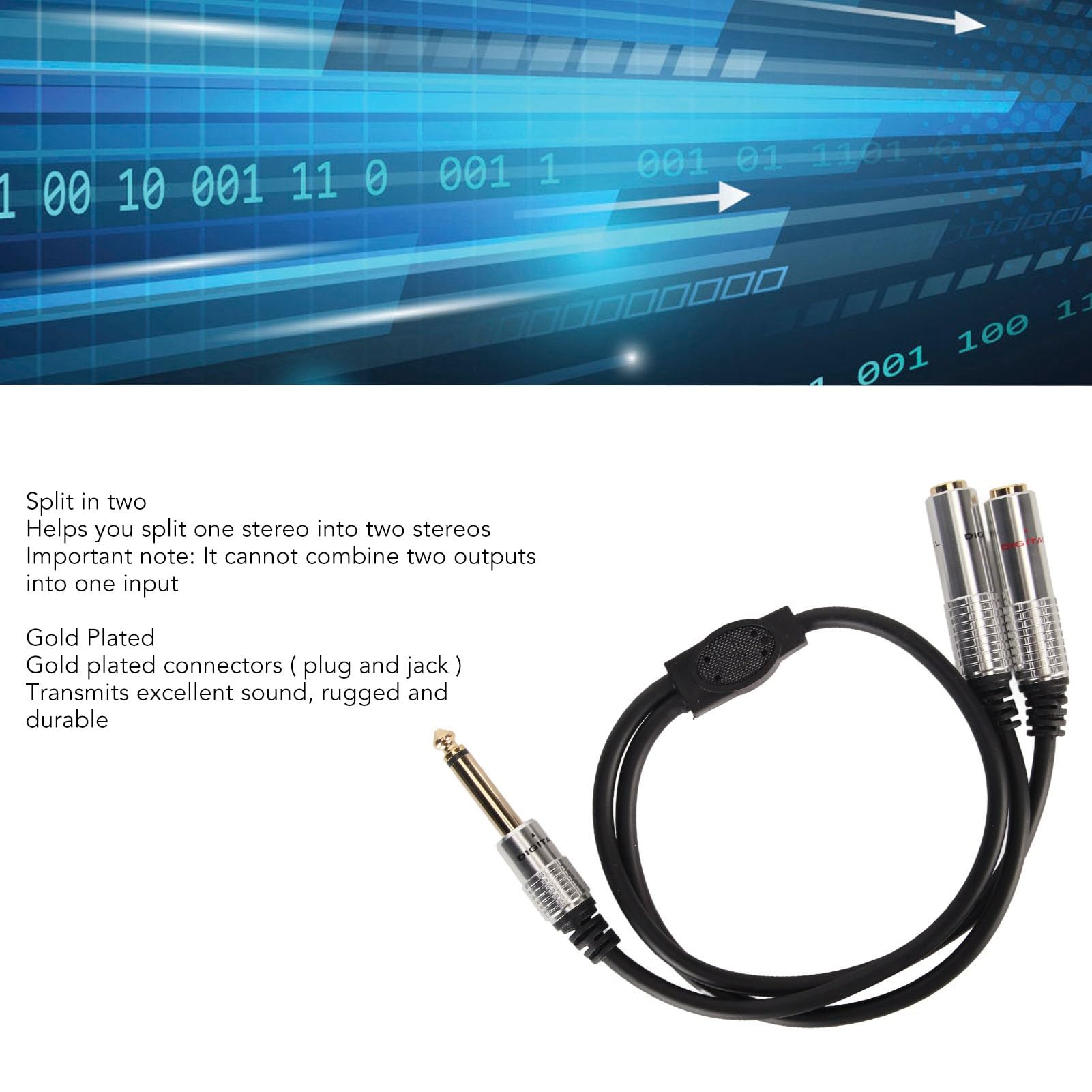 Tweeter Sp Audio Cavo Adattatore Sdoppiatore, Da 1 XLR Cannon Femmina, A 2 XLR Maschio, 3 Poli Stereo A Valvole - Foto 3