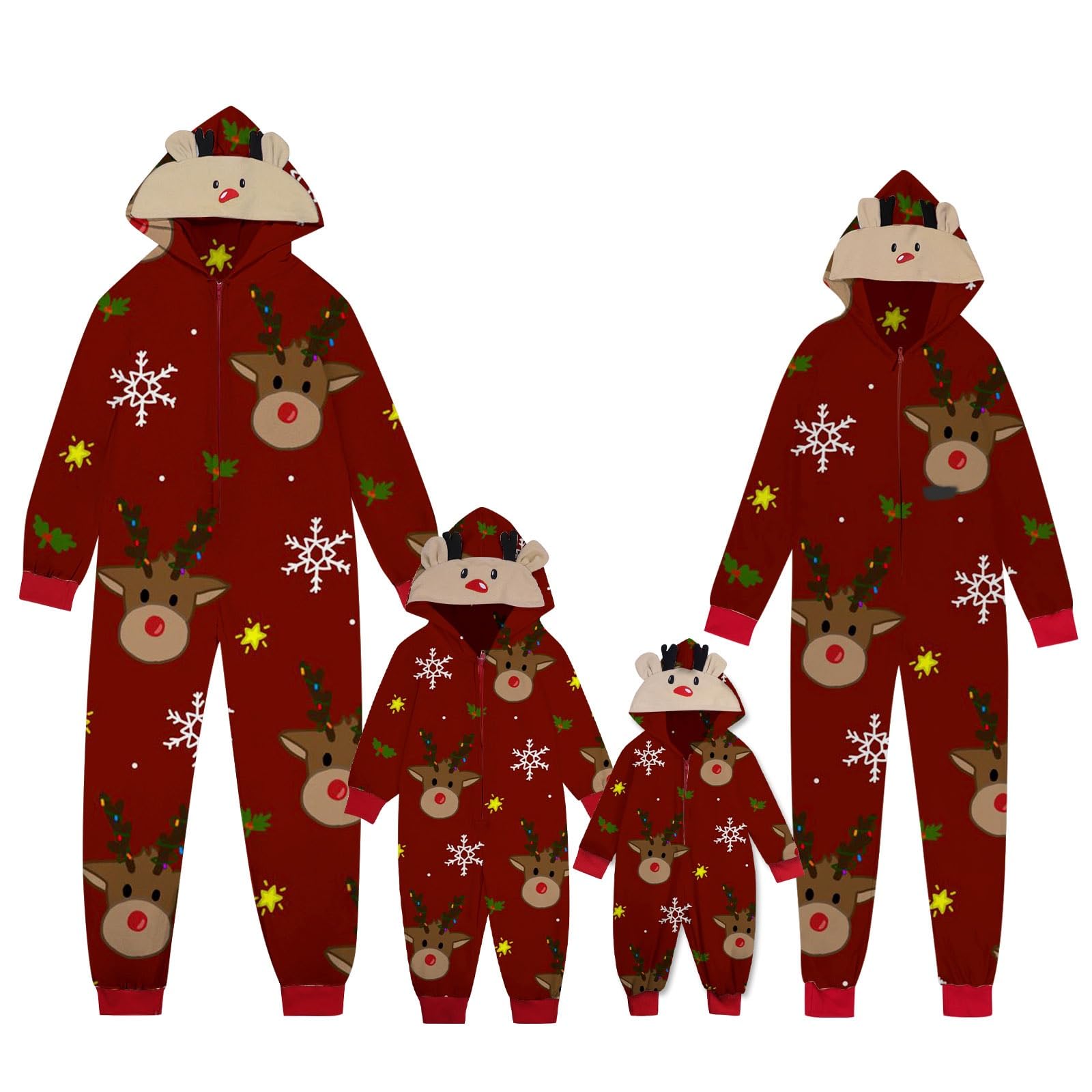 TEidea Pijama Mujer Invierno Pajama De Navidad Familiar: Ropa De Padre Familiar De Navidad, Ropa De Casa, PJ De Navidad para Familia