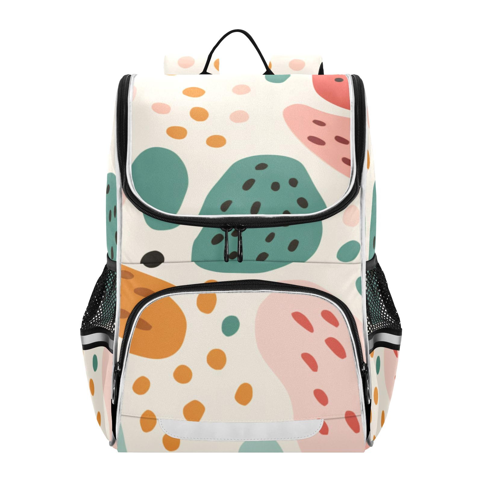 Abstract Pattern4 School Backpack for Boys Girls Elementary School Bookbag Travel Bag Daypack for Students